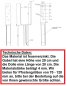 Preview: Pfostenträger T-Stahldolle Weite: 91 mm