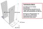 Preview: Pfostenträger zum Aufschrauben mit Bodenplatte Weite: 141 mm