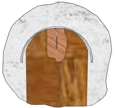 Pfostenkappe Edelstahl für abgerundete Pfosten 9x9 cm