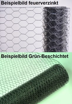 Sechseckdraht verzinkt / Höhe 50 cm / Länge 25 Meter / Maschenweite 25x25 mm